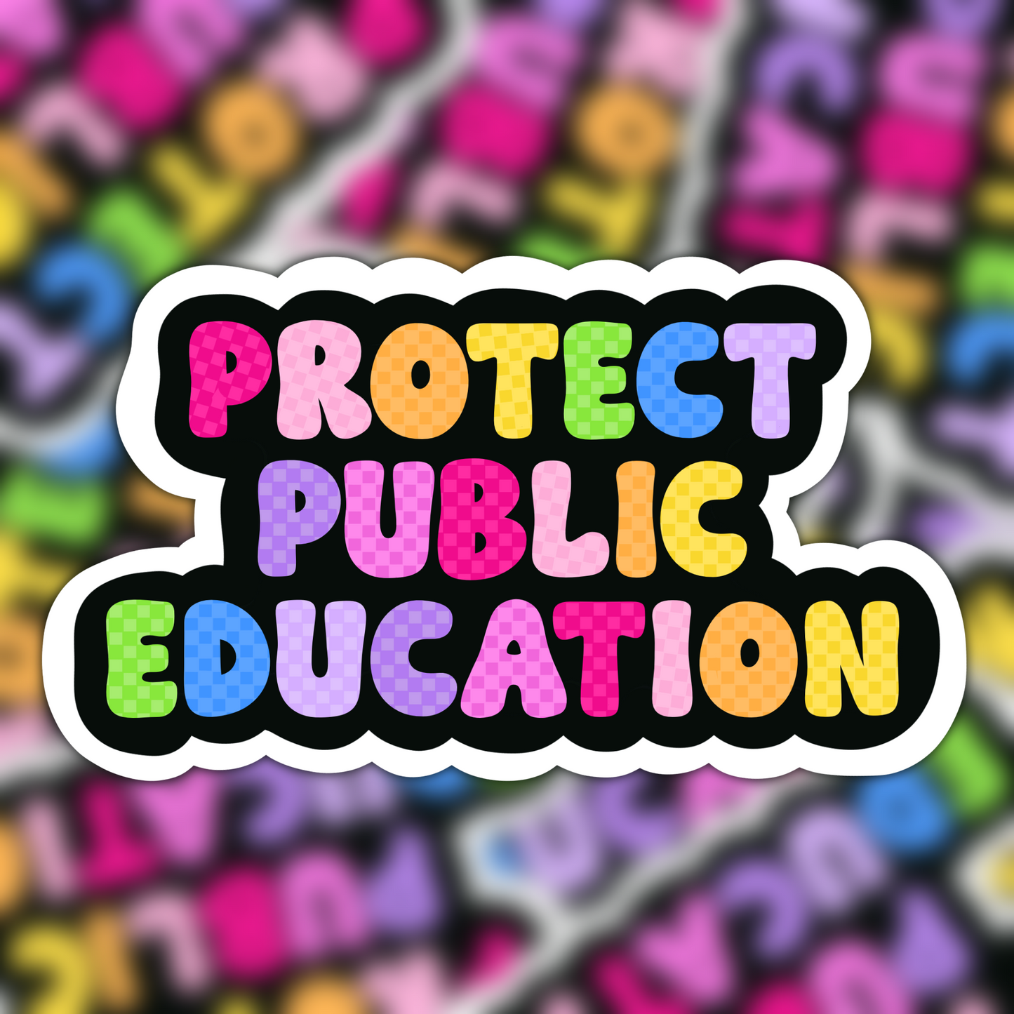 Protect Public Education Vinyl Sticker
