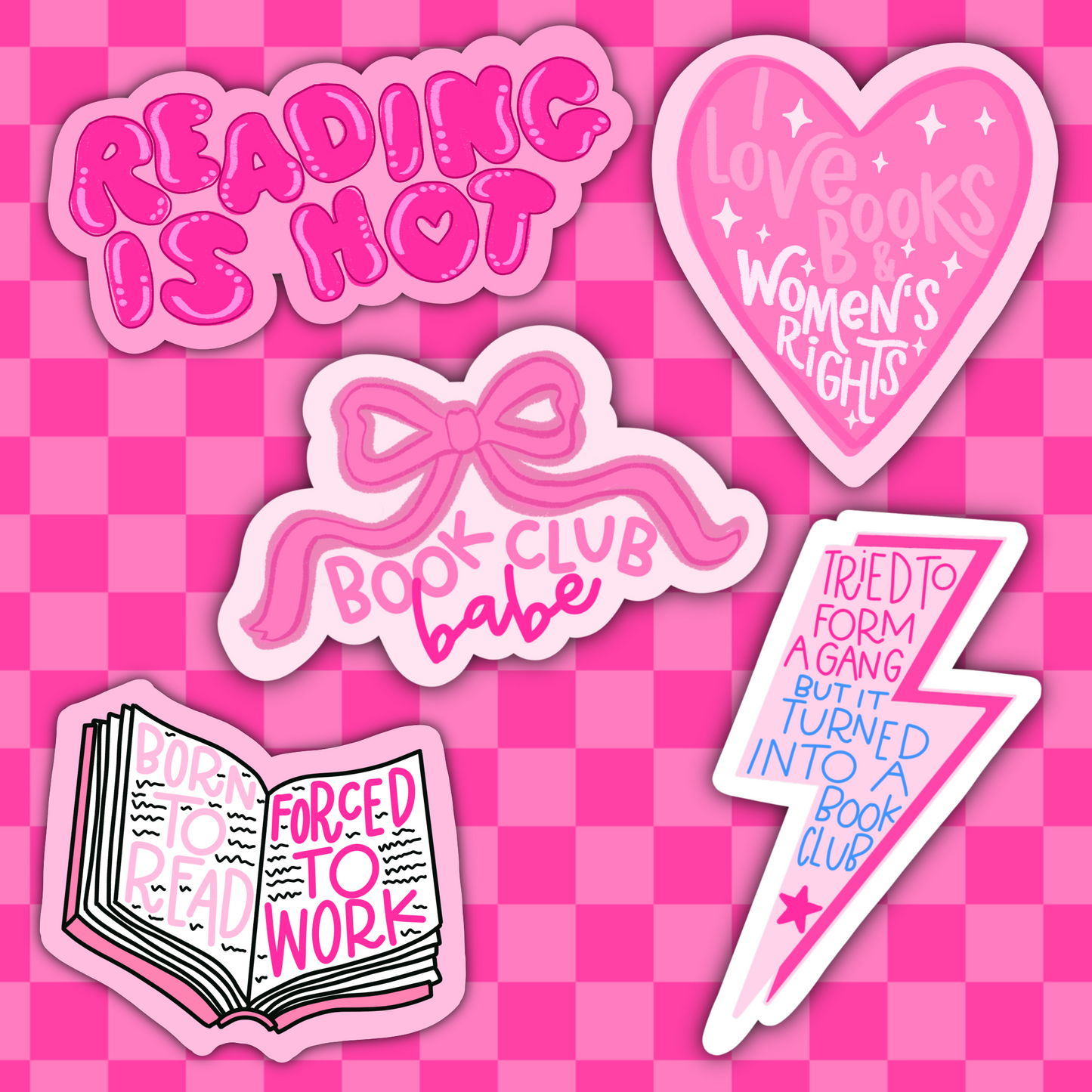 Bookish Girl Vinyl Sticker Bundle