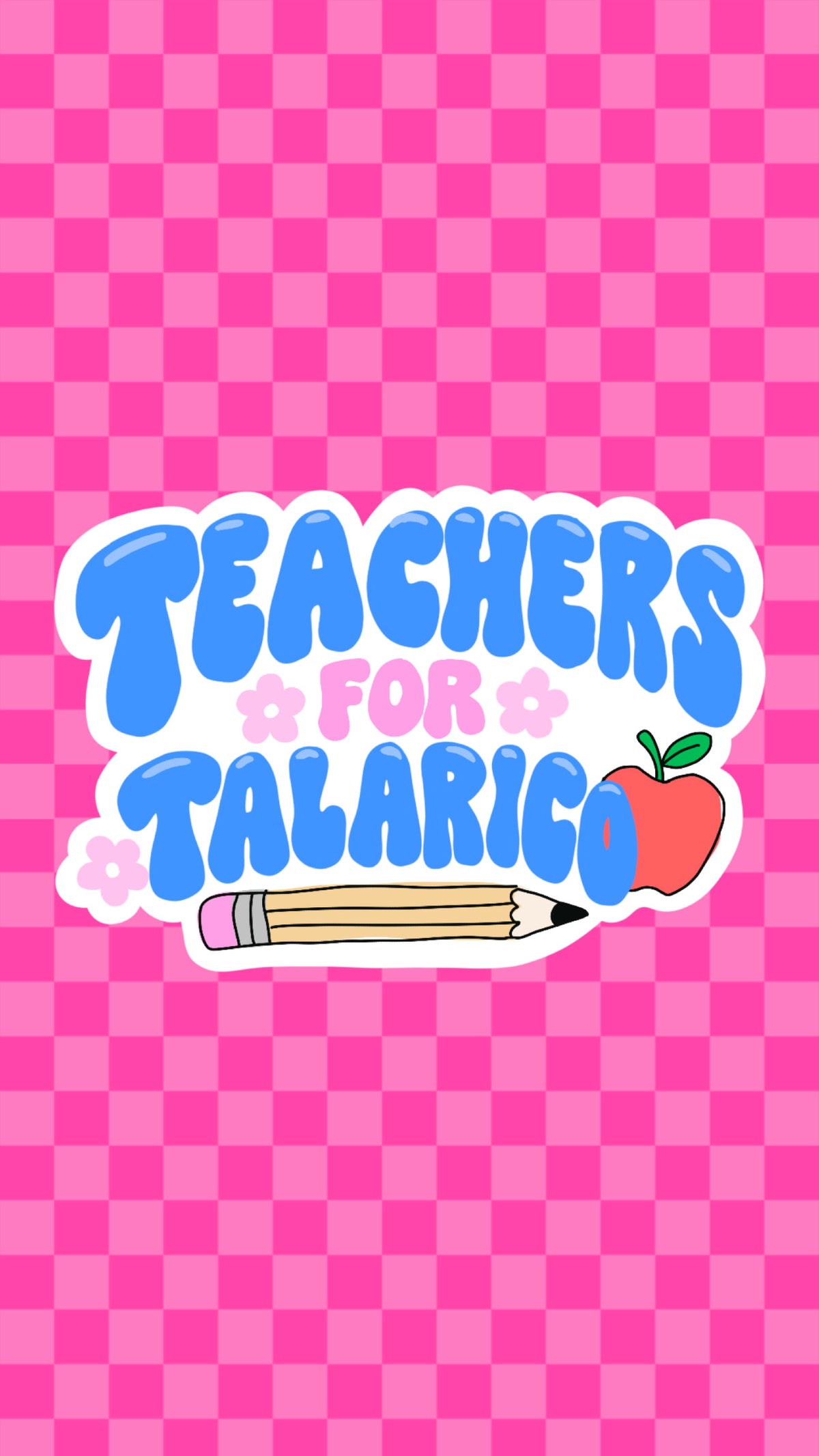 Teachers For Talarico Vinyl Sticker