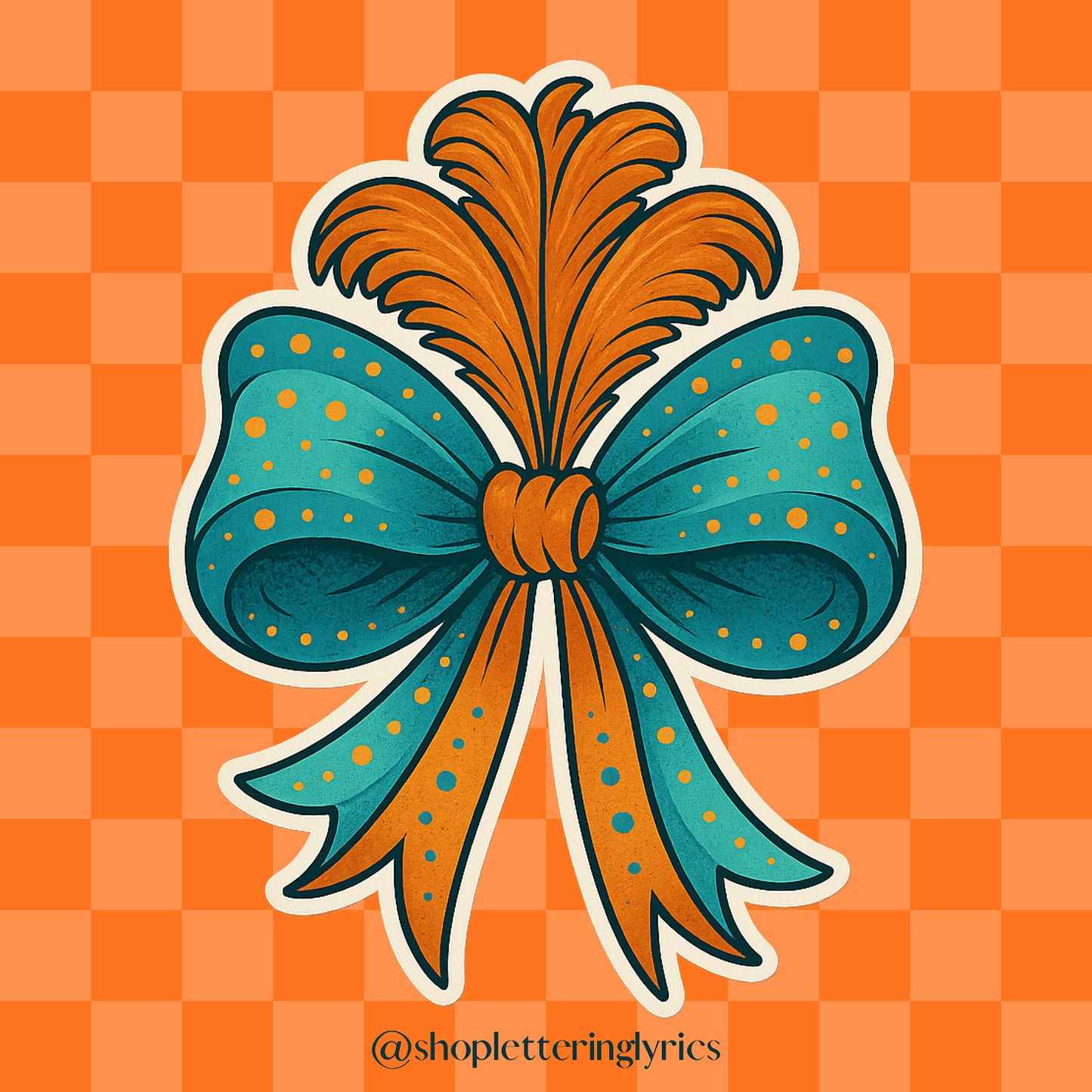 Showtime Sparkle Bow Vinyl Sticker