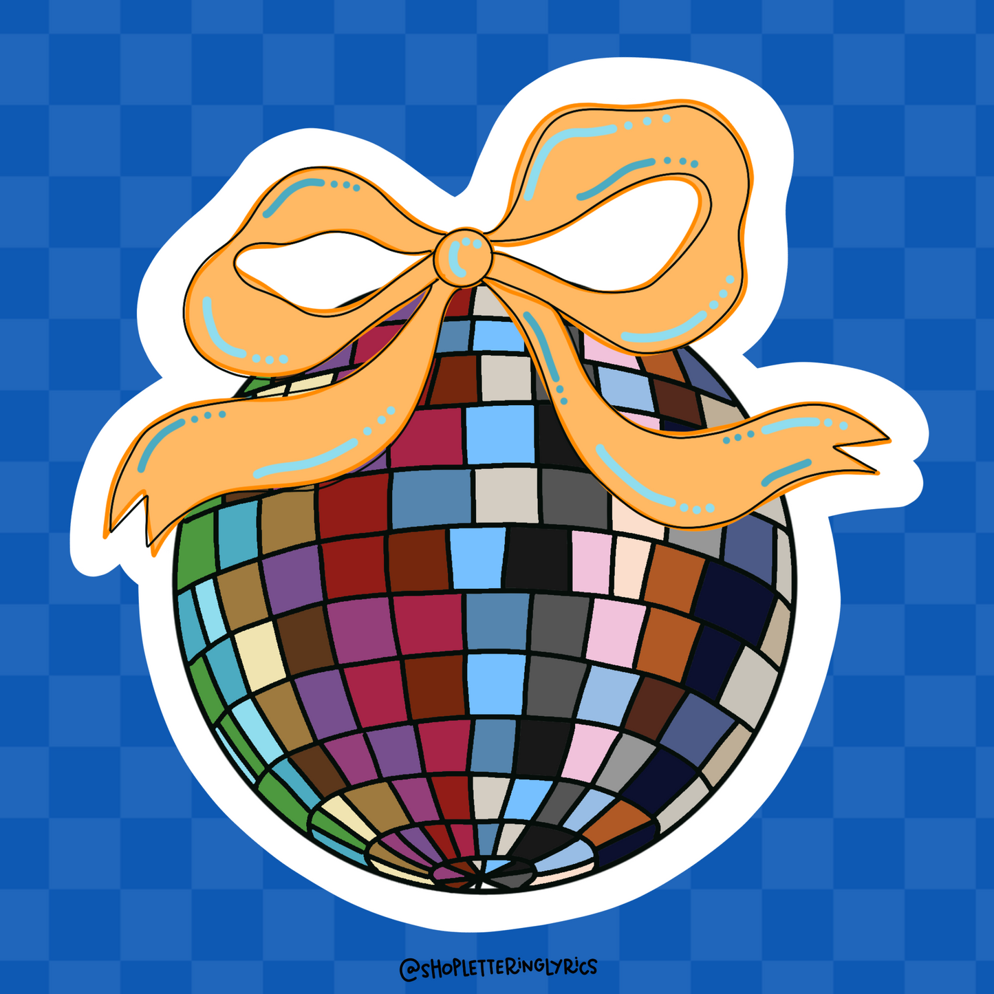 The Disco Ball Collection Vinyl Sticker