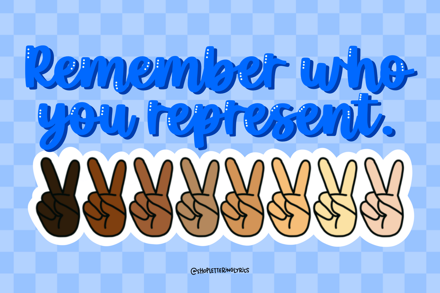 Remember Who You Represent Post Card