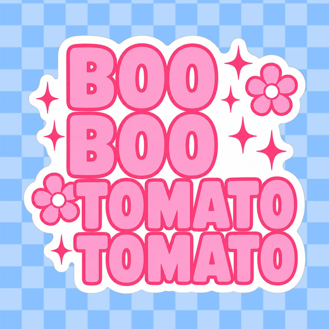 Boo Boo Tomato Tomato Vinyl Sticker