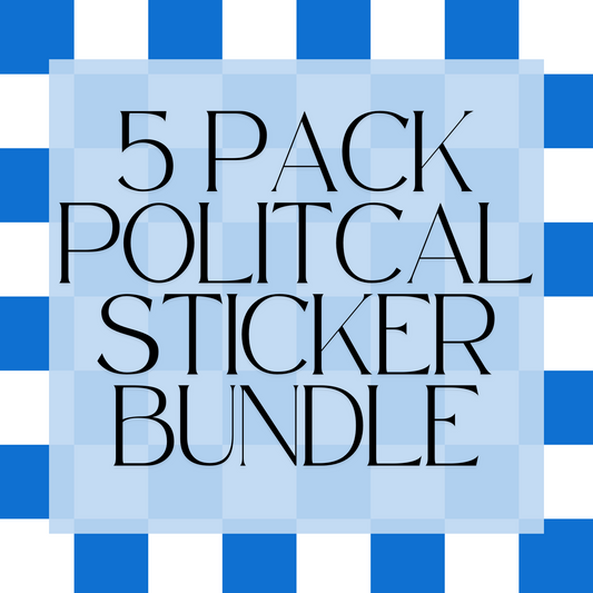 5 Pack Political Vinyl Sticker Bundle