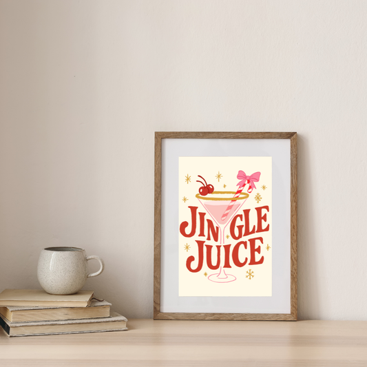 DIGITAL DOWNLOAD Jingle Juice Home Decor (8.5 x 11 PNG)