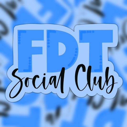 FDT Social Club Vinyl Sticker