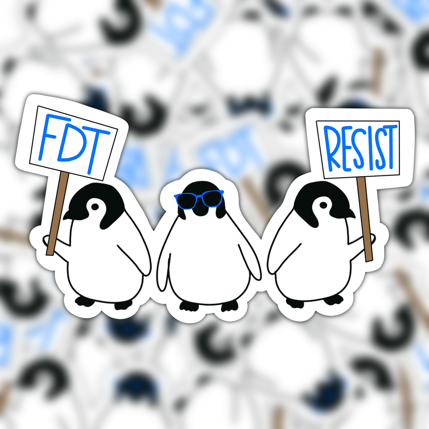 Penguin fDT Vinyl Sticker