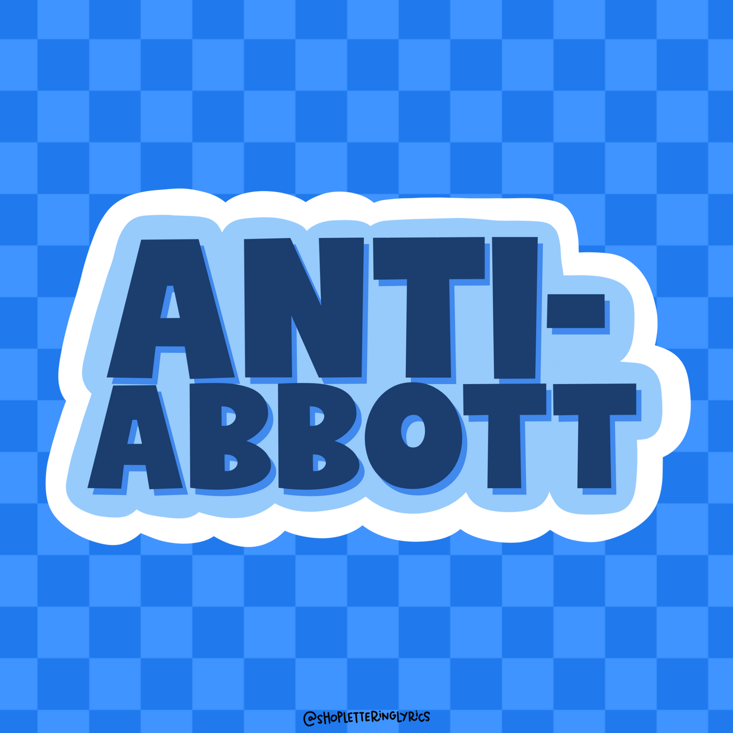 Anti Abbott Vinyl Sticker