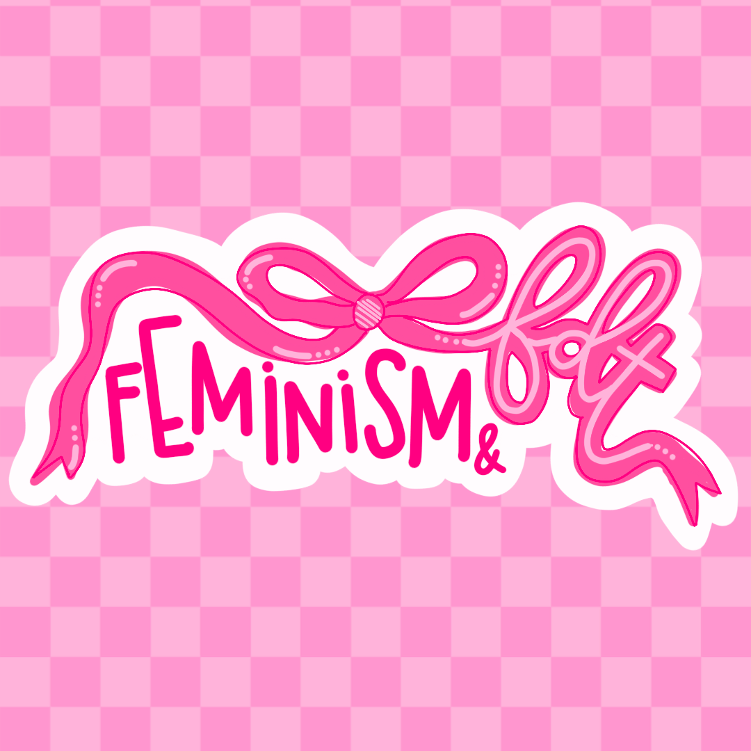 Feminism & FDT Bow Vinyl Sticker