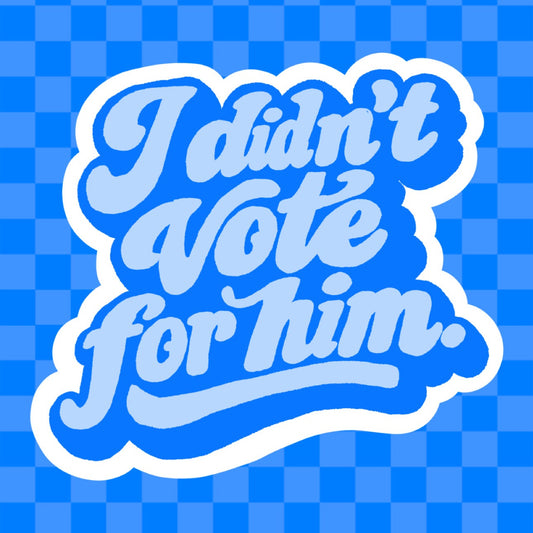 I Didn’t Vote For Him Vinyl Sticker