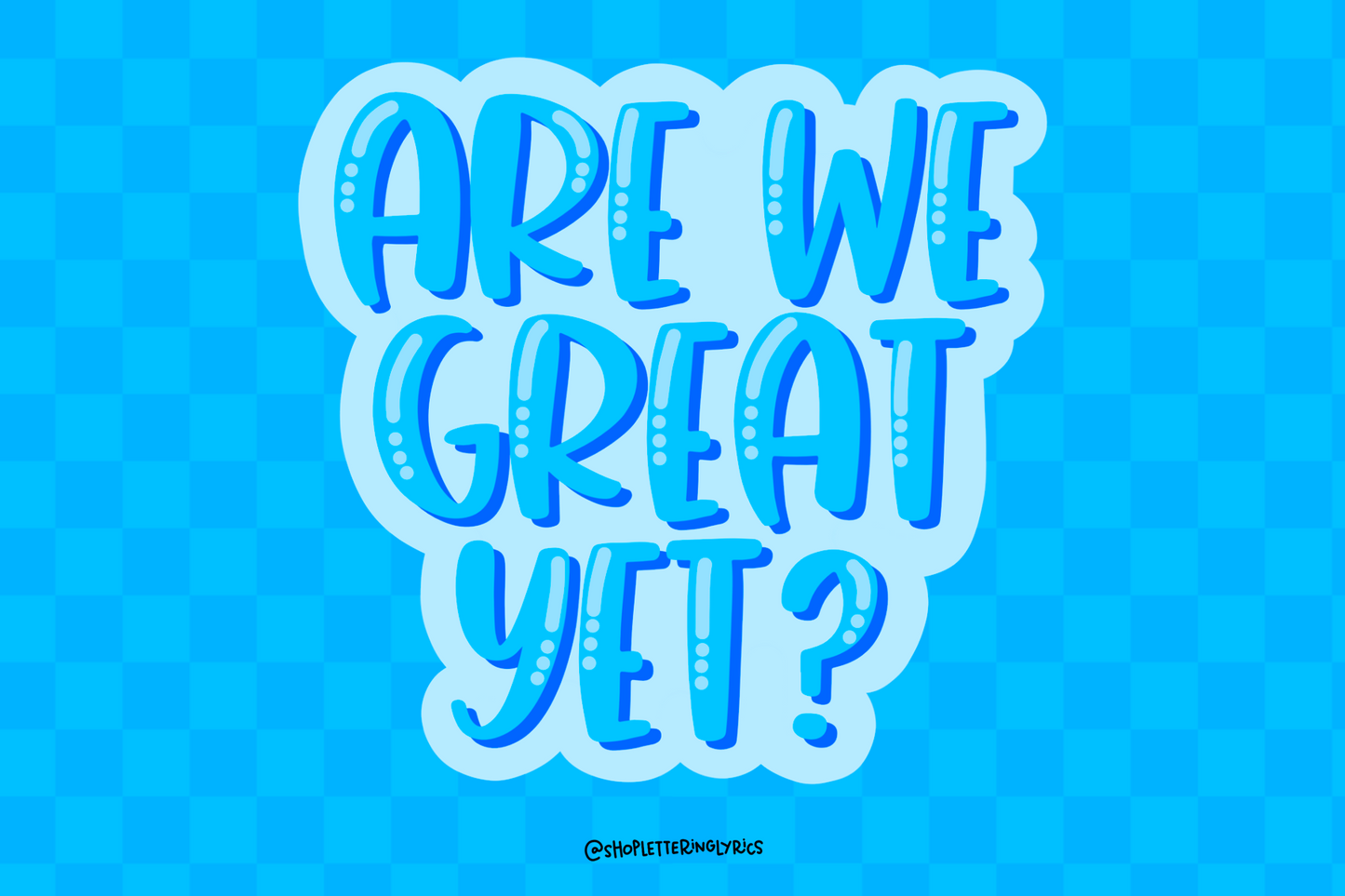 *PREORDER* Are We Great Yet? Post Card